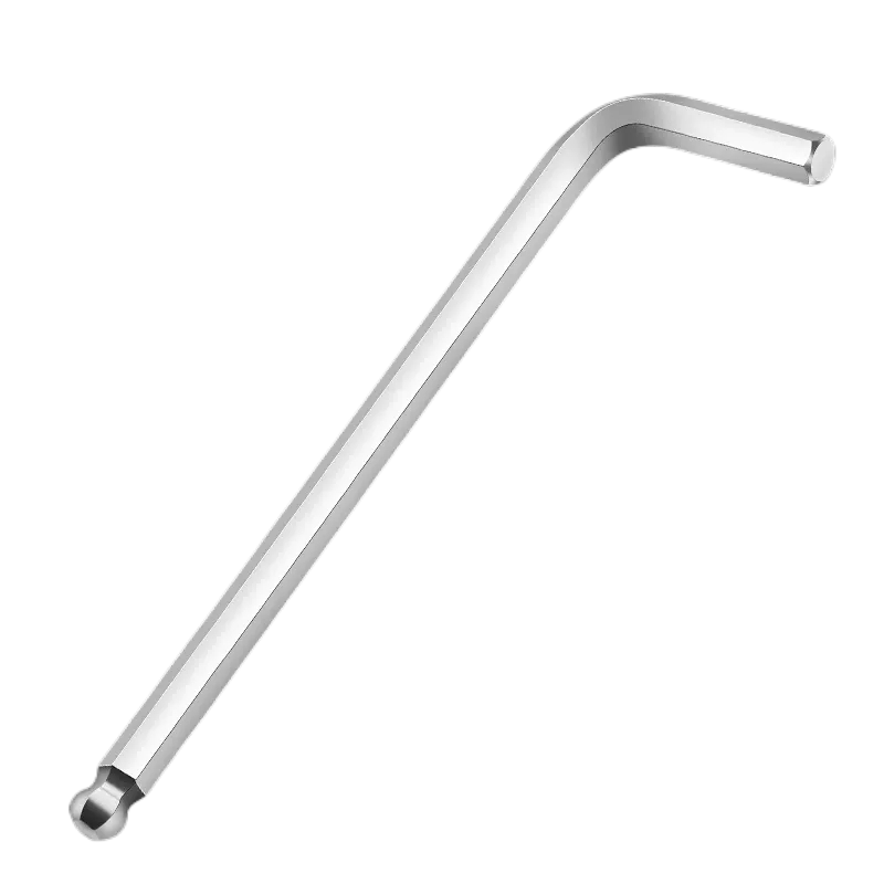迅众 加长内六角球头扳手 镀镍L型内6方棱L形六方扳手18mm