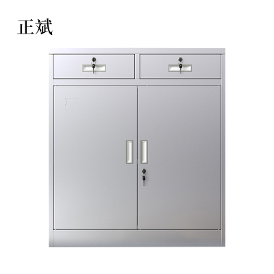 正斌304不锈钢矮柜西药医疗柜二斗文件活动抽屉储物工具柜器械活动柜