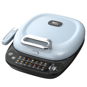 利仁电饼铛家用双面加热烙饼锅加深加大烤盘烤肉锅煎饼机家庭用电饼档煎烤机早餐机电煎锅 [LR-J3435]