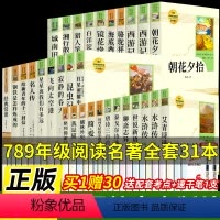 [人教版]七八九初中必读名著31册 [正版]赠考点儒林外史和简爱2册人教完整版九年级下册必读书无删减初三初中学生课外书阅