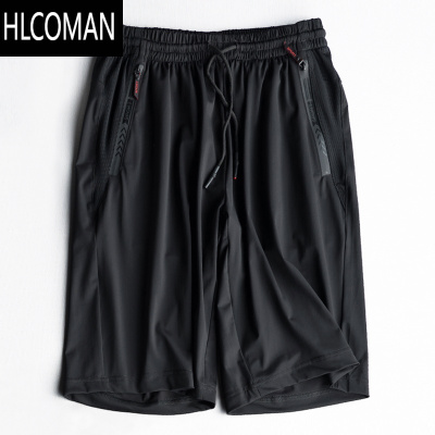 HLCOMAN休闲冰丝短裤男士夏季薄款速干外穿五分裤运动裤网眼宽松篮球中裤