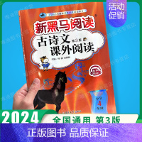 古诗文课外阅读 小学四年级 [正版]2024新版 新黑马阅读四年级 现代文+古诗文课外阅读训练小学4年级上下册全一册语文