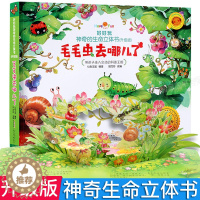 [醉染正版]新版 好好玩神奇的生命立体书 毛毛虫去哪儿了幼儿早教趣味科普儿童3d立体绘本0-3-4-5-6岁宝宝撕不烂早