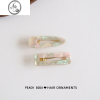 JiMi配色很高级 法式复古醋酸BB夹刘海夹发夹韩国东大门头饰ins发饰