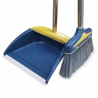 萨威帝尔 SWBB-2 不锈钢可拆卸撮箕笤帚 家庭办公室梳齿型扫地刷 扫把簸箕套装 (计价单位:套) 蓝色