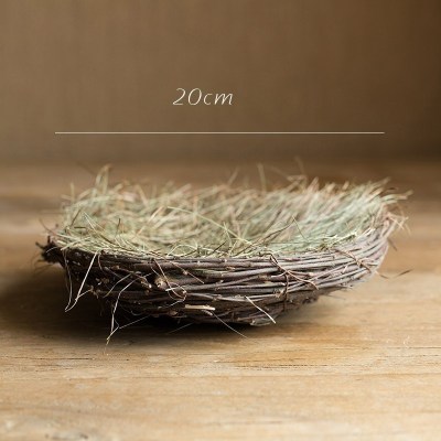 家柏饰(CORATED)编鸟窝鸟巢燕窝花器户外园艺花园装饰拍摄道具手工 大