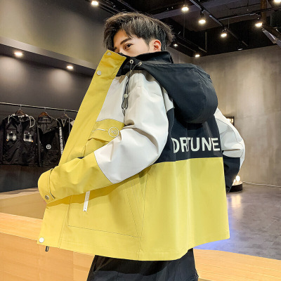 梵克公牛夹克男士外套季新款韩版潮流学生帅气工装潮牌机能夹克男