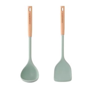 康巴赫静厨防烫系列榉木硅胶勺铲两件套(淘宝箱装)KSC-T02