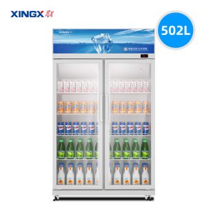 星星(XINGX) LGC-900FYE 大容量商用冷藏饮料柜二级能效风直冷冷藏两门立式展示柜饮料柜