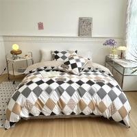 雅鹿家纺简约全棉四件套浪漫地中海纯棉套件