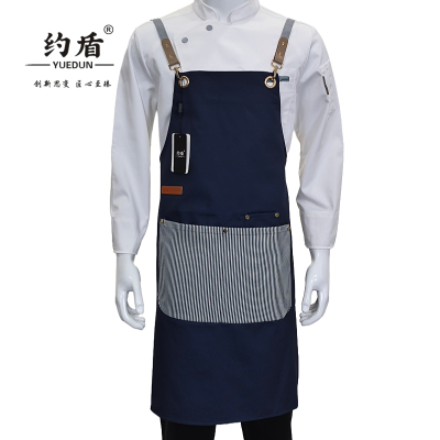 约盾 厨房餐厅防污工作背带围裙 YBY068/件