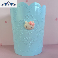 粉色垃圾桶网红可爱少女客厅卧室垃圾筐创意时尚家用软妹垃圾纸篓 三维工匠