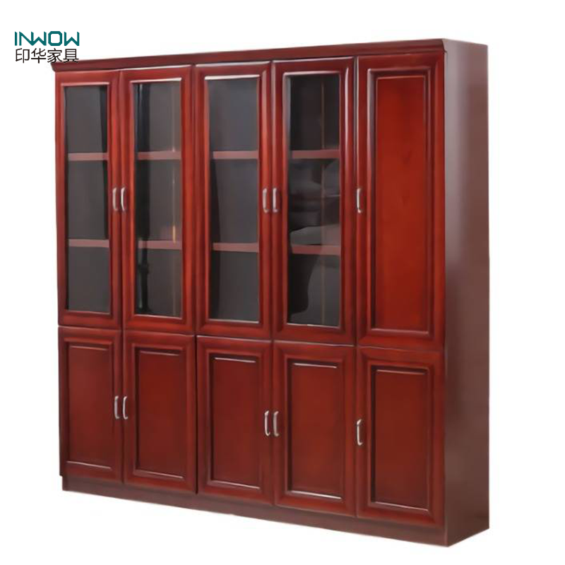 印华(YINHUA)书柜 文件柜 档案柜 木皮 (组) (2250*400*2000)