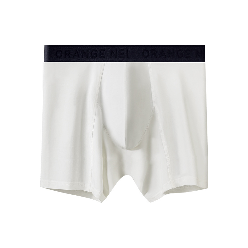 80S纯棉男士内裤秋冬加长平角裤工厂定制OEM高端男生内裤