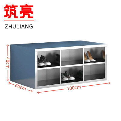 筑亮 不锈钢鞋柜 双面12格 个