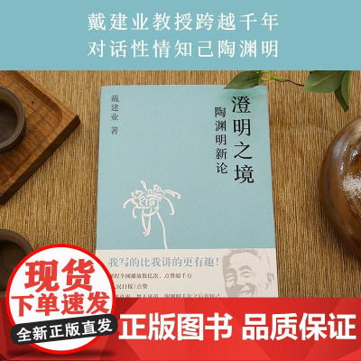 澄明之境 陶渊明新论 戴建业 教授讲陶渊明桃花源记 中国文学 古典 诗歌 戴建业教授文集 果麦