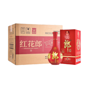 [年份老酒]郎酒红花郎红十 2019年 53度500ml*6瓶原箱 酱香型白酒 陈年老酒