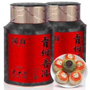 普洱熟茶新会小青柑正宗柑宫廷普洱熟茶生晒陈皮柑普茶叶罐装