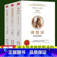 [正版]理想国梦的解析道德情操论 全三册 柏拉图的第一本书 哲学读物外国哲学入门基础西方政治思想高知学霸热读 乌托邦思想