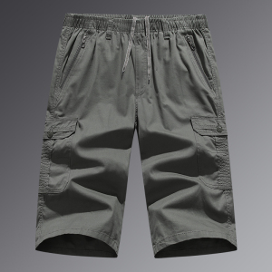 渔人船长夏季纯棉工装短裤运动休闲裤中裤七分裤