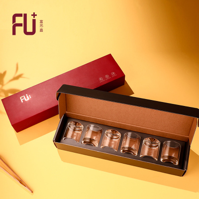 富光 FU+玻璃杯套装 FU111-G065 品茗杯套装65ml
