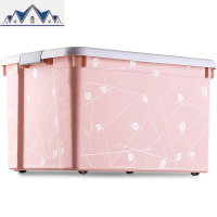 加厚特大号衣服收纳箱塑料家用整理箱大号衣物有盖储物盒箱子 三维工匠