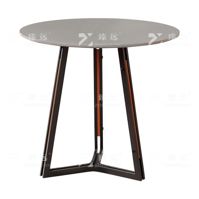 臻远 ZY-VC112709 洽谈桌岩板餐桌 800*800*750 单位:1张