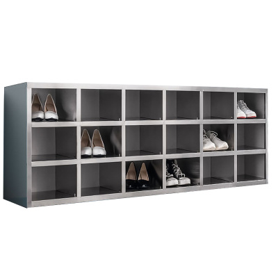 景福达不锈钢鞋柜单面18格个