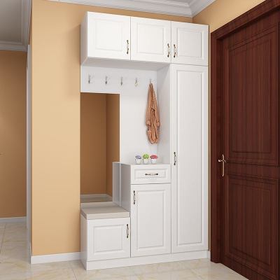 鞋柜带换鞋凳厅柜大容量现代简约玄关时尚欧式白色多功能