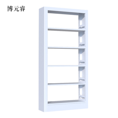 博元睿钢制置物架图书馆单双面书店阅览室货架档案架资料架单面一列一