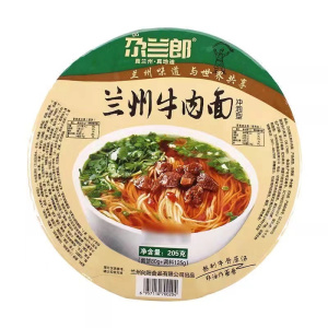 尕兰郎 牛肉味 碗装汤面 205克*6 国产美味 满足你的味蕾享受