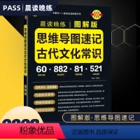 思维导图速记古代文化常识 高中通用 [正版]pass晨读晚练图解版 高中语文古代文化常识思维导图速记 新高考语文文言文知