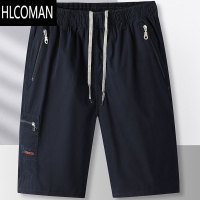 HLCOMAN休闲短裤男士夏季薄款外穿五分裤爸爸中年大裤衩宽松5分中裤