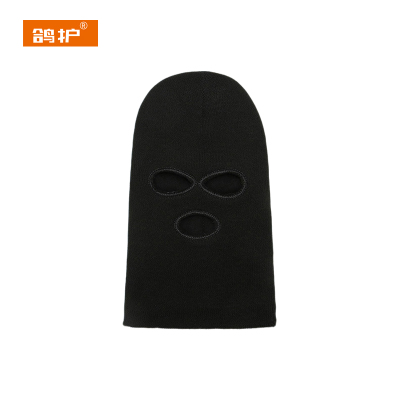 鸽护 加绒三眼帽 GH638-1黑色加绒 顶