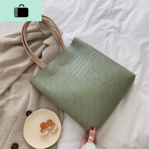 包包2020新款韩版时尚休闲手提包简约单肩包女大容量百搭ins大包NEW LAKE女士单肩包