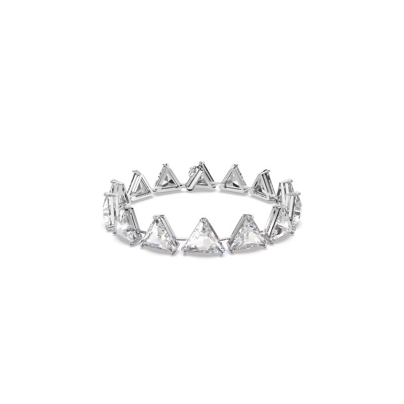施华洛世奇(SWAROVSKI)银色水晶logo镶钻手链女款运动时尚rhodium
