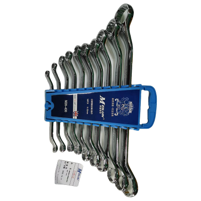 塑架套装公制精抛光梅花扳手10PCS