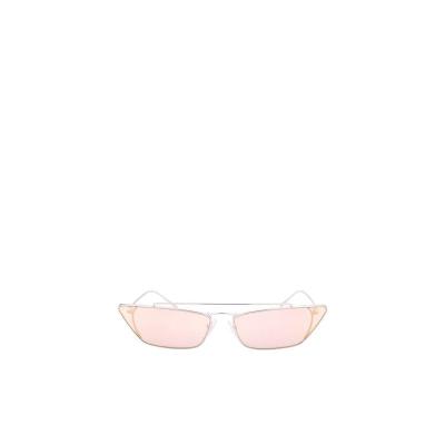 普拉达(PRADA)女士金属材质太阳镜时尚百搭配镜框修饰脸型显气质 粉色