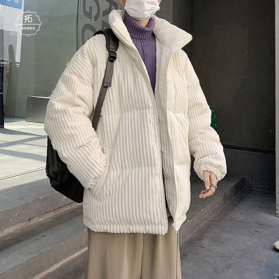 NEWLAKE灯芯绒棉衣男宽松立领棉服2020新款冬季情侣外套潮流大码加厚棉袄棉衣