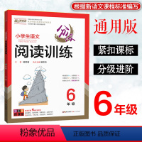 语文分级阅读训练 小学六年级 [正版]童声悦读小学生语文分级阅读训练六6年级上下册通用人教版语文阅读基础知识专项集训名师