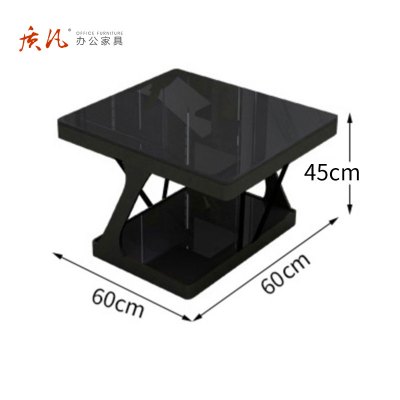 质凡简约办公室接待会客商务 方茶几60*60*45cm