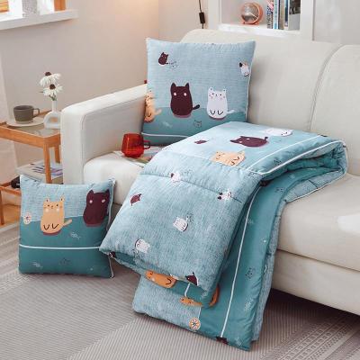 SleepyBear多功能汽车抱枕被子两用靠枕沙发折叠靠垫被空调被办公室午睡枕头