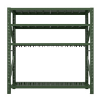 利特莱依消防铁锹镐农具摆放架安保装备器材存放架绿色盾牌货架盾牌架中型-主架