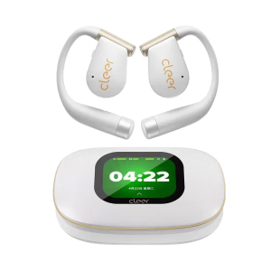 cleerARC 5代蓝牙耳机运动轻羽白音弧开放式挂耳式AI智能杜比音效大师音质蓝牙运动耳机礼物适配华为苹果小米 轻羽白