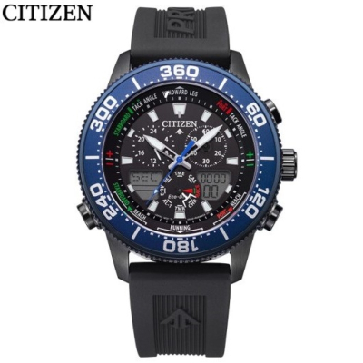 国行西铁城CITIZEN手表光动能不锈钢间BIP壳PU橡胶带时尚运动休闲男表JR4065-09E