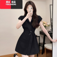 YIBUSHENG两件套小个子高端精致衬衫连衣裙子女季2024新款法式套装1194