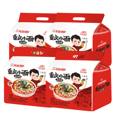 光友 重庆小面(麻辣味) 105克*4包/袋4袋组合装 非油炸方便泡面 干拌面 方便速食 网红面条