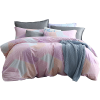 美帮汇家纺全棉四件套全棉被套床单简约北欧风床上用品1.5米单双人