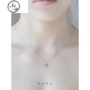 环绕星夜项链925纯银锁骨链女个性新款首饰品生日 JiMi 环绕星夜