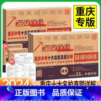 数学[中考冲刺] 重庆 [正版]重庆专版2024版十大名校中考历年真题试卷语文数学英语物理化学全套初中毕业升学详解重点总
